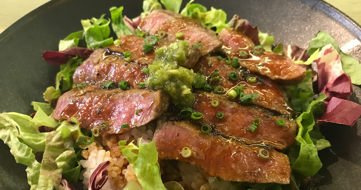 Sosolのステーキ丼 薬院 そのランチ たべてきました Afro Fukuoka 福岡の今がつまったグッドライフマガジン